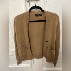 Ralph Lauren women’s Camel Cardigan Sweater